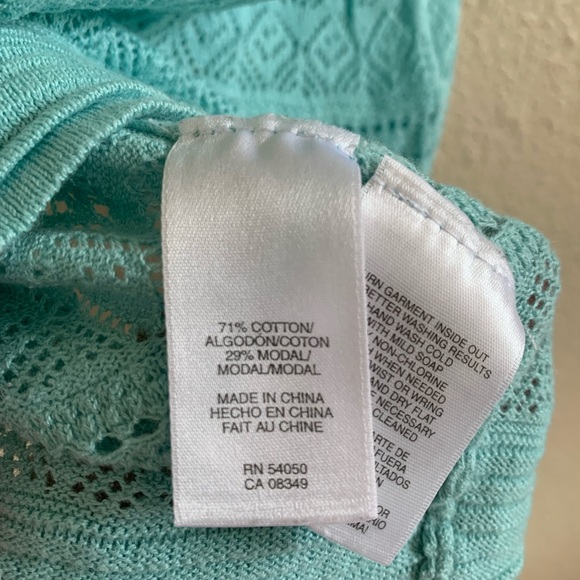 ANNE KLEIN Short Knit Button Up Top🌴 - Picture 5 of 5